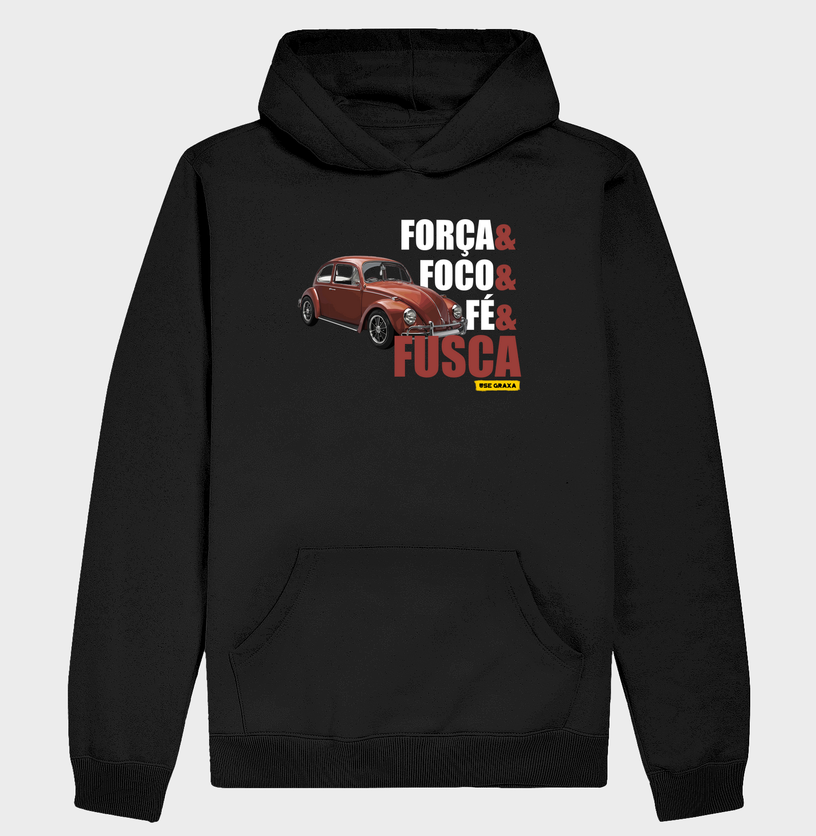Força Foco Fé Fusca Marrom