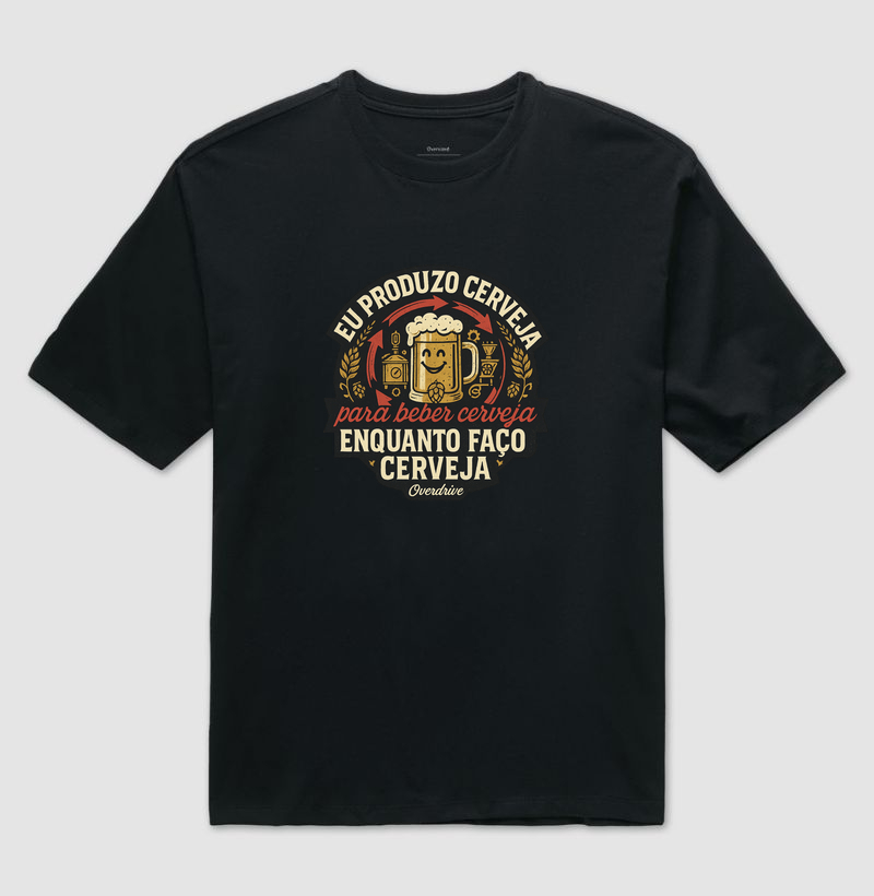 Camiseta Eu Produzo Cerveja Enquanto Faço Cerveja Homebrew Artesanal