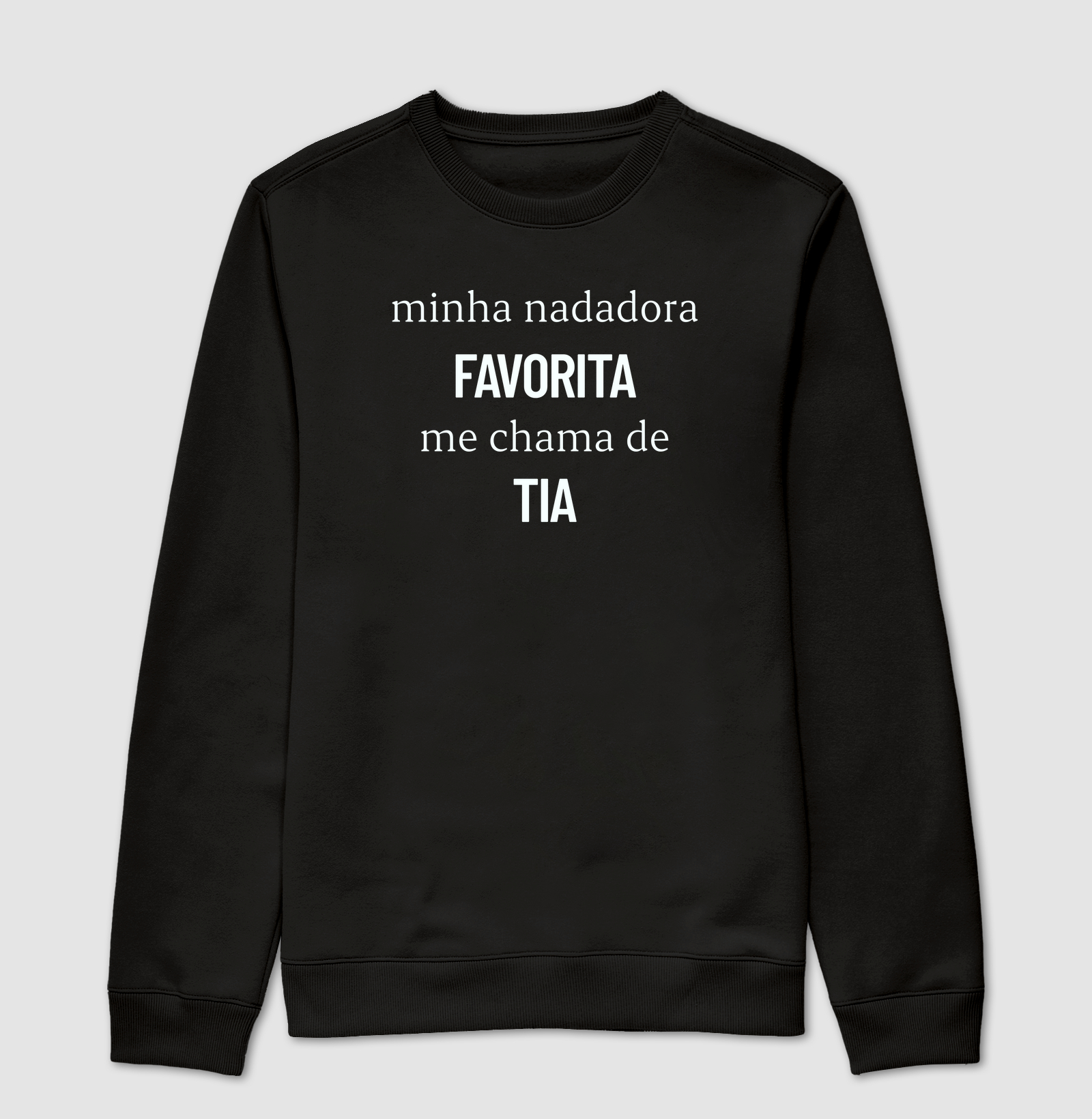 Minha nadadora favorita me chama de tia
