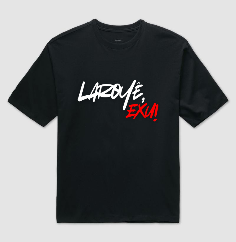 Exu - Saudação - Camiseta Preta