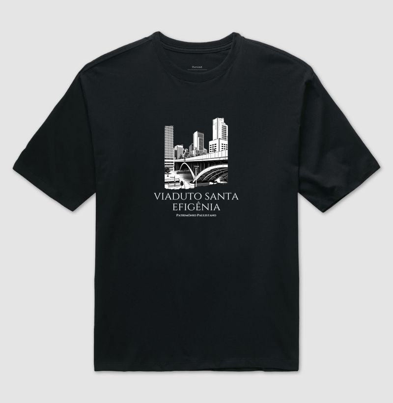 Viaduto Santa Efigênia - Patrimônio Paulistano - Camiseta Oversized