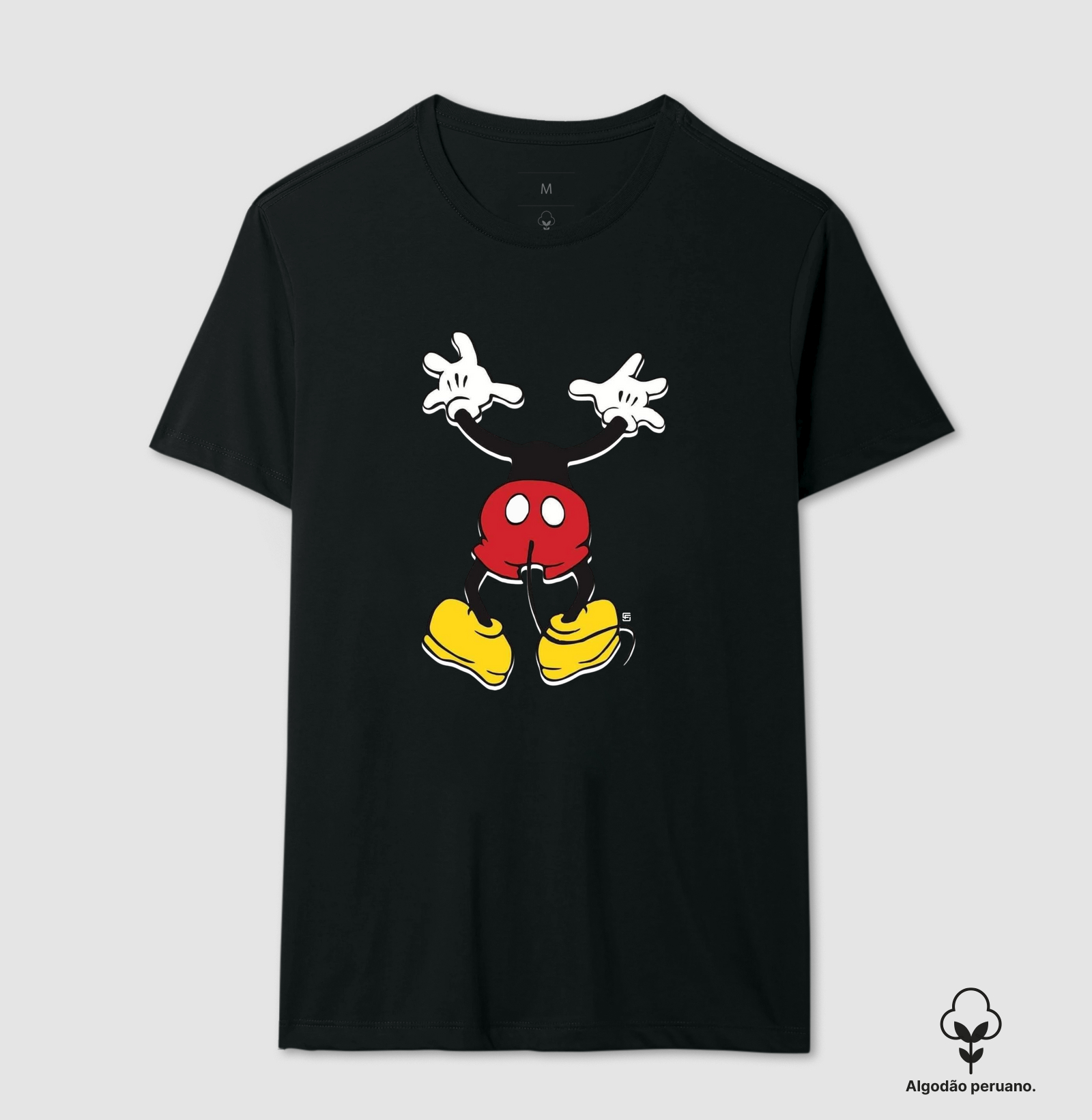 Camiseta Algodão Peruano Mickey Sem Filtro 