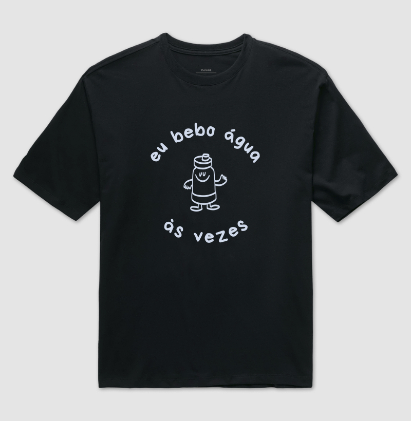 Eu bebo água às vezes