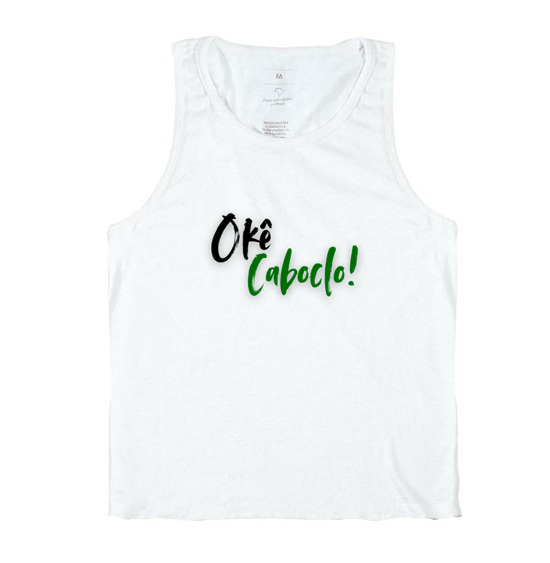 Caboclo - Saudação - Camiseta Regata Branca