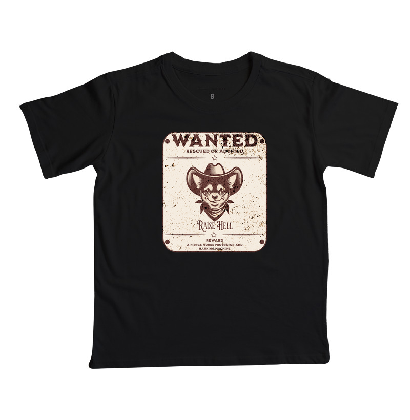 Camiseta Infantil Chihuahua Wanted