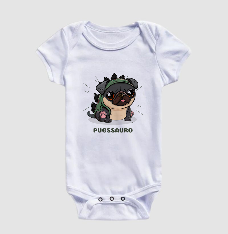 Body Infantil Pug Pugssauro