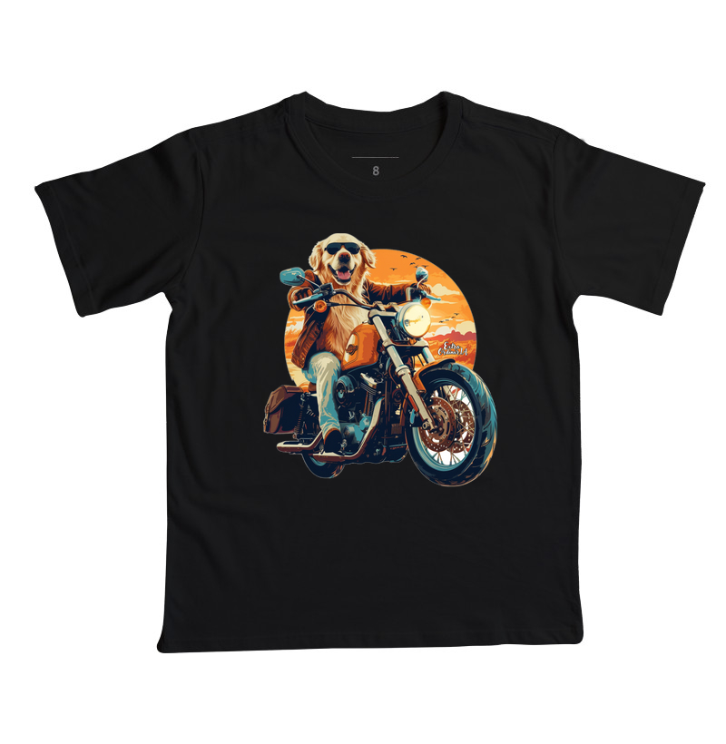 Golden Retriever Motociclista