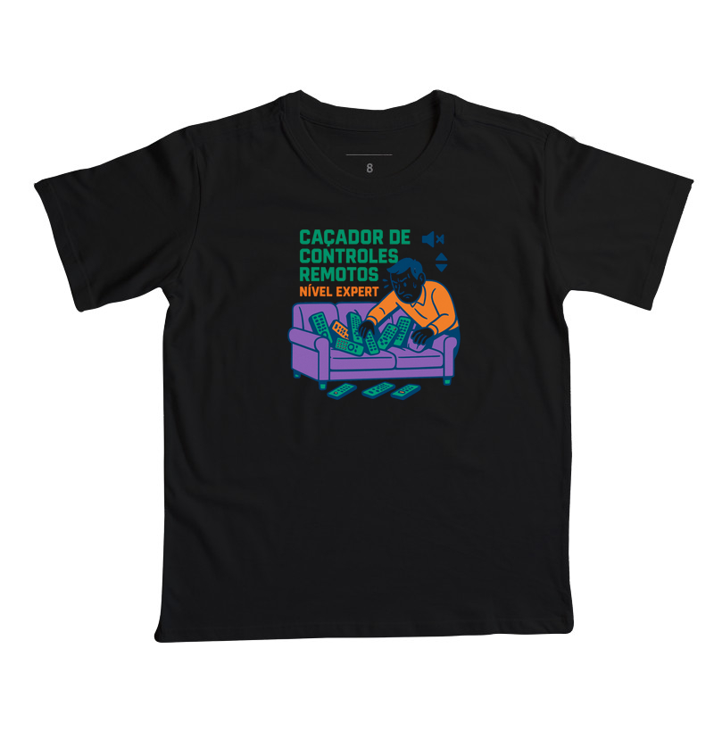 Camiseta Infantil Caçador de controle remoto