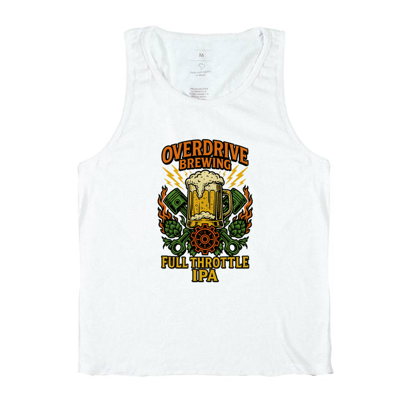Camiseta Overdrive Brewing – Full Throttle IPA Cerveja Artesanal