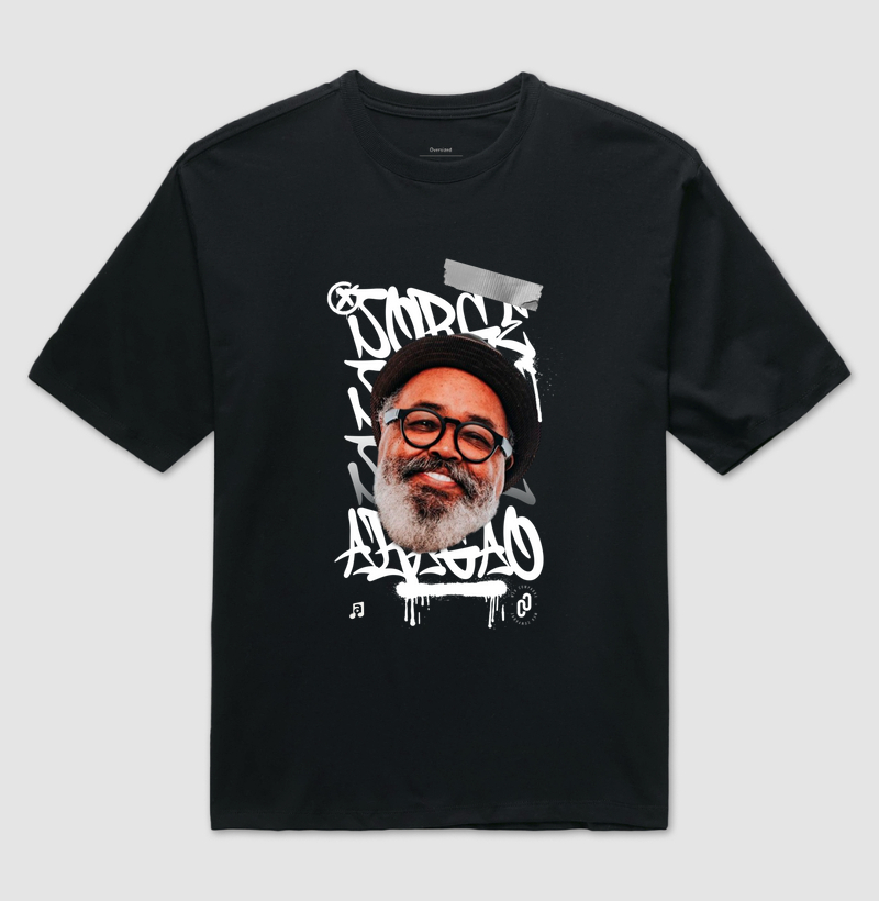 653 - CAMISETA OVERSIZED JORGE ARAGÃO SAMBA STREET