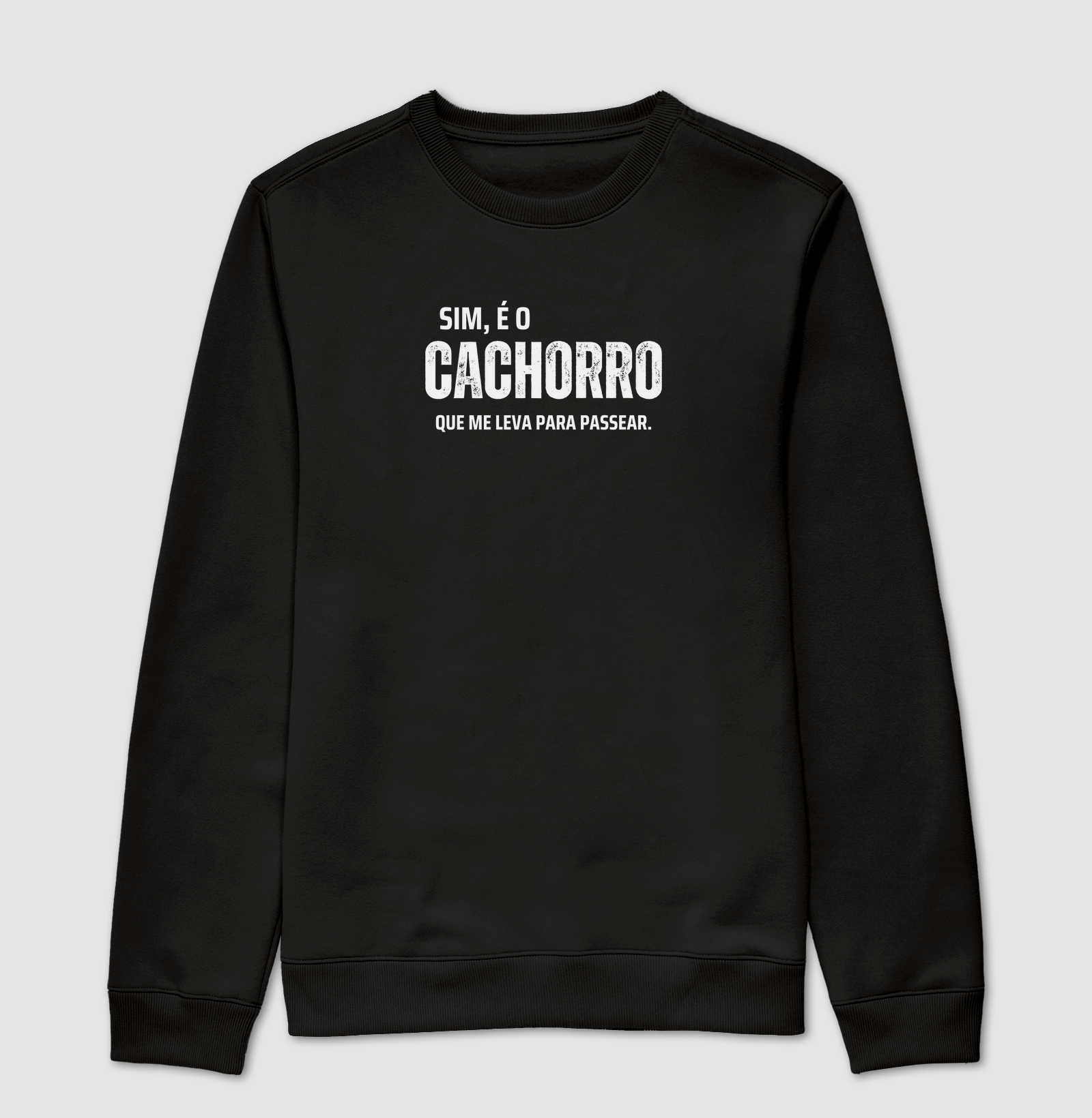 Sim, é cachorro que me leva para passear