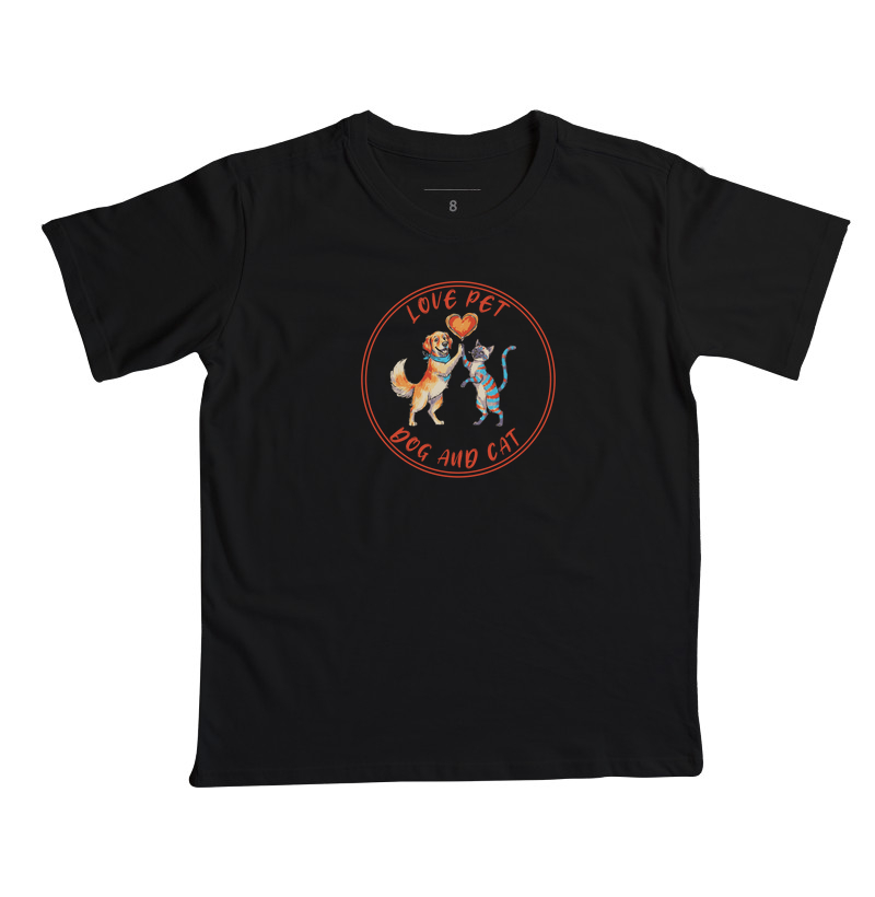 Camiseta Infantil Love Pet