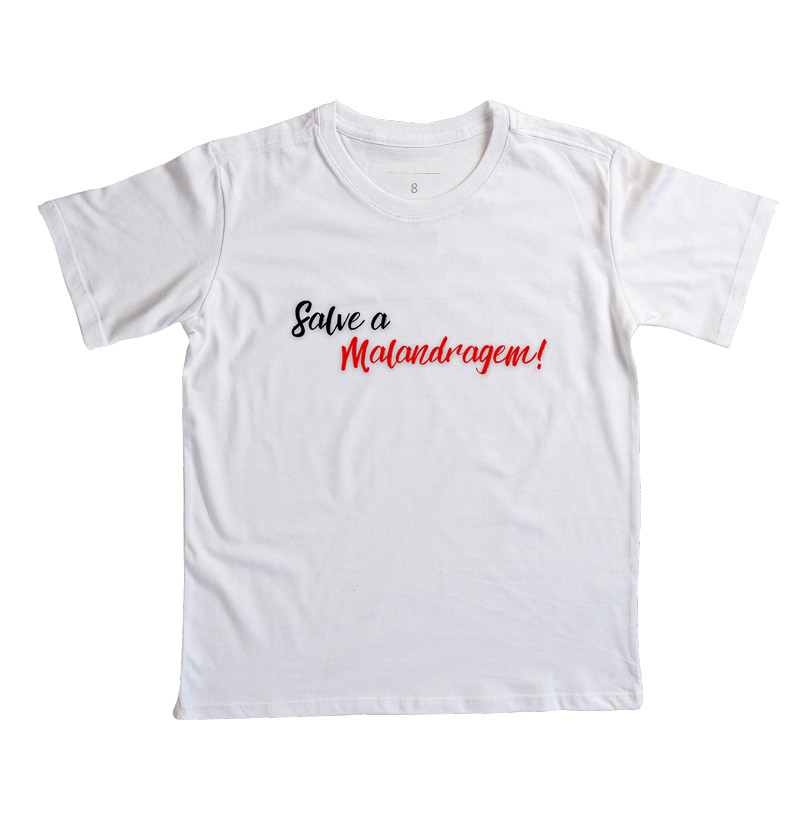 Malandro - Saudação - Camiseta Infantil Branca