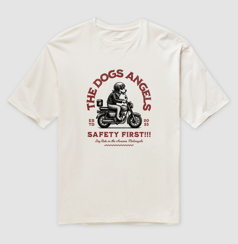 Camiseta Oversized Moto Vira-Lata