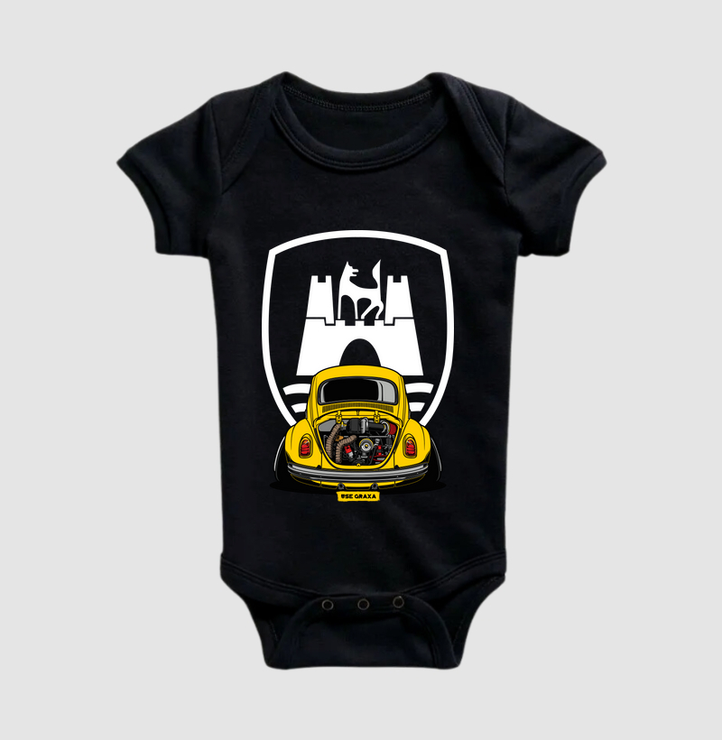 Wolfsburg VW Fusca Amarelo