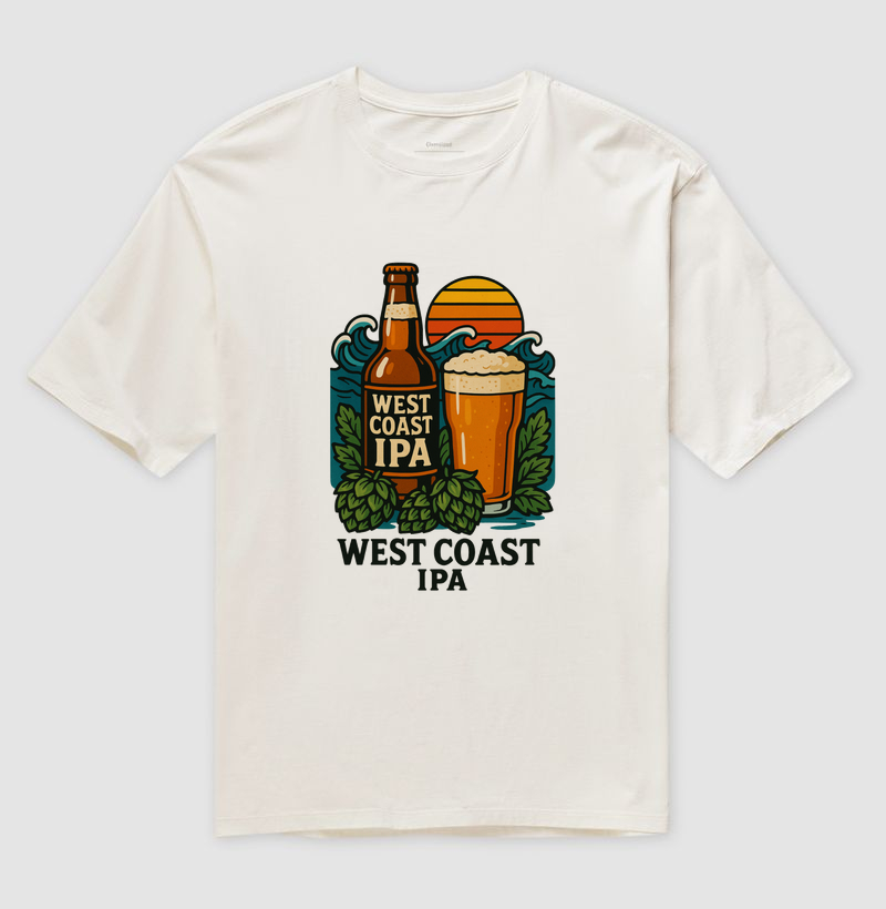 Camiseta West Coast IPA – Sol, Lúpulo e Cultura Cervejeira Artesanal
