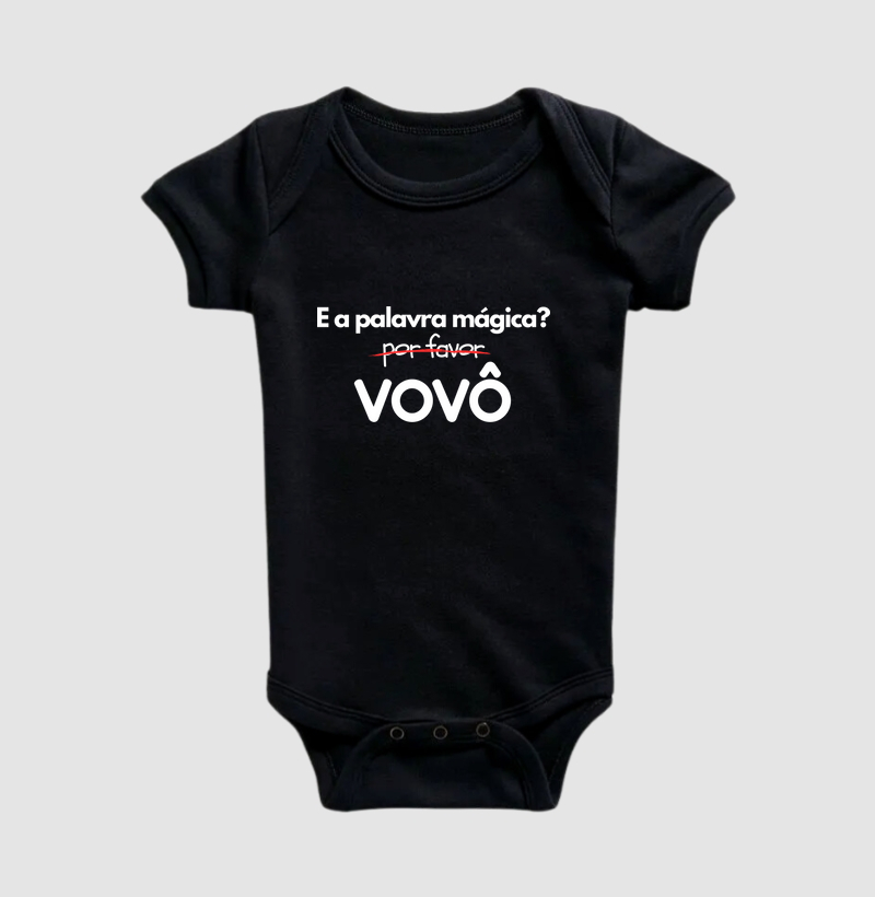 Palavra mágica: Vovô (body bebê)
