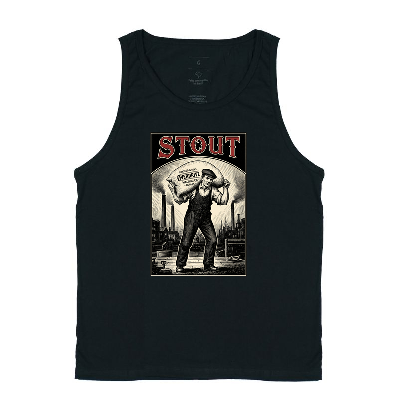 Camiseta Stout Vintage – Overdrive Malting Co. Dublin