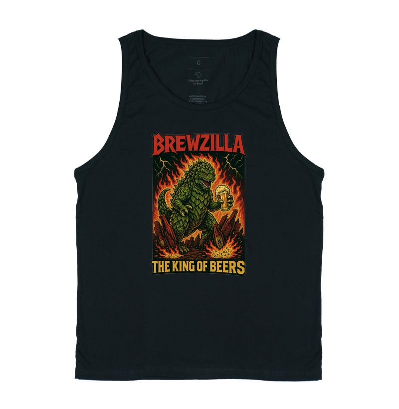 Camiseta Brewzilla – The King of Beers | Cultura Pop e Cerveja Artesanal