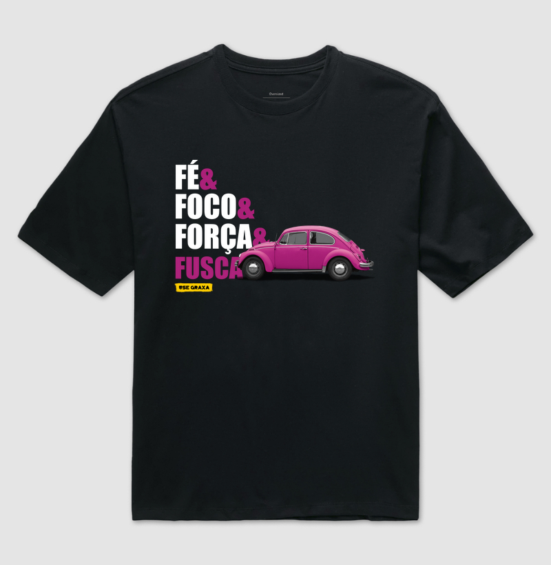 Fé Foco Força Fusca Rosa