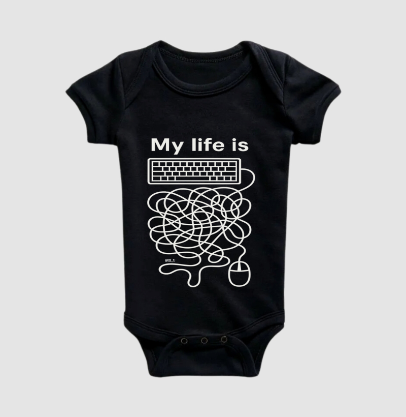 ˜My Life Is - Fios de Teclado e Mouse Entrelaçados˜ T.I