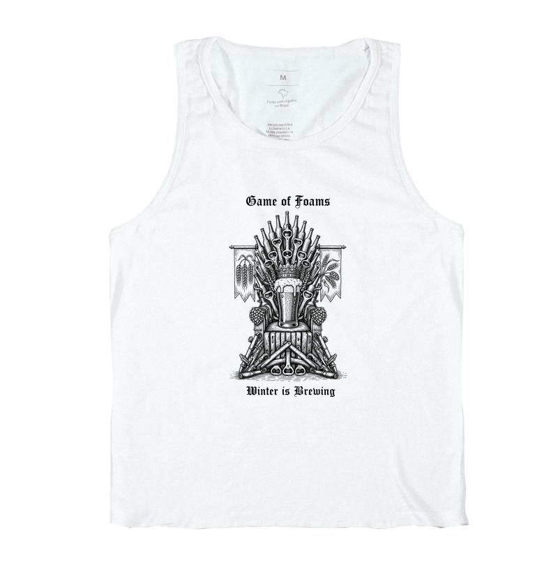 Camiseta Game of Foams Winter is Brewing Trono Cerveja Artesanal