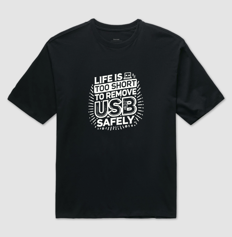 Camiseta "Remove USB Safely" T.I