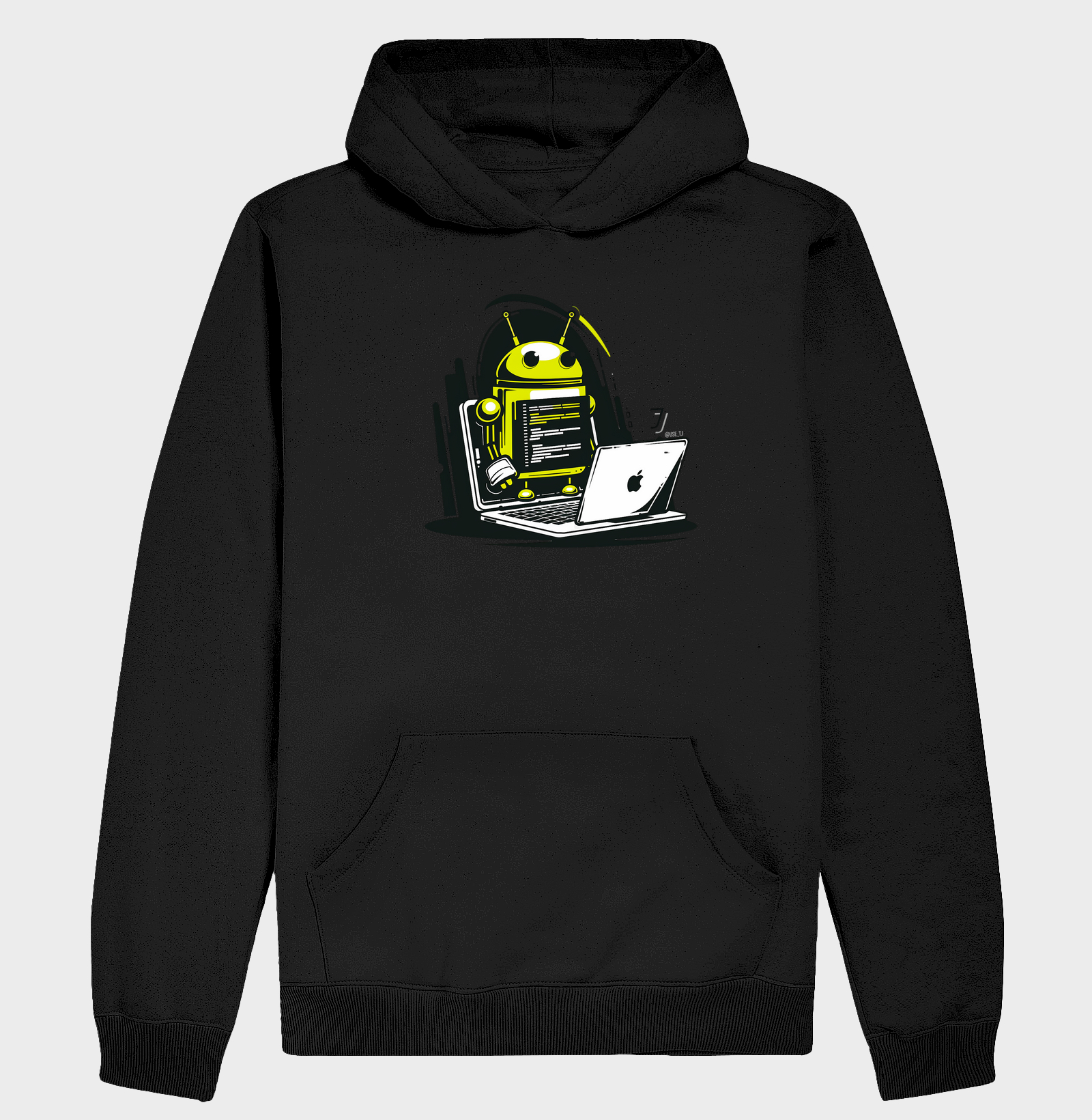 Moletom Hoodie "Android usando Mac" T.I