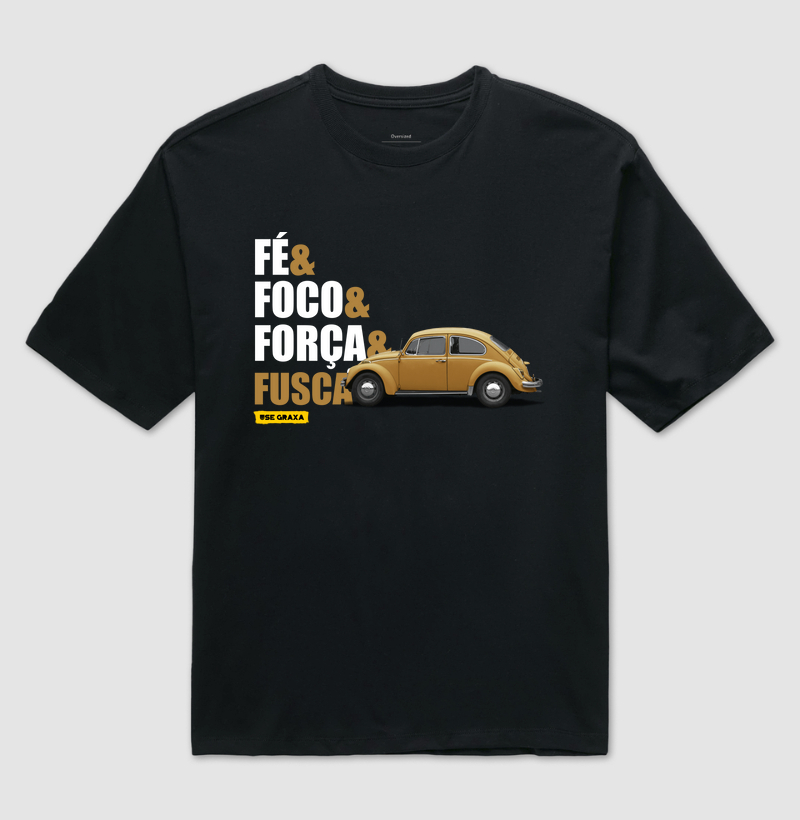 Fé Foco Força Fusca Bege Marrom