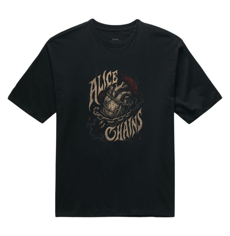 Camiseta Oversized Chains of Alice