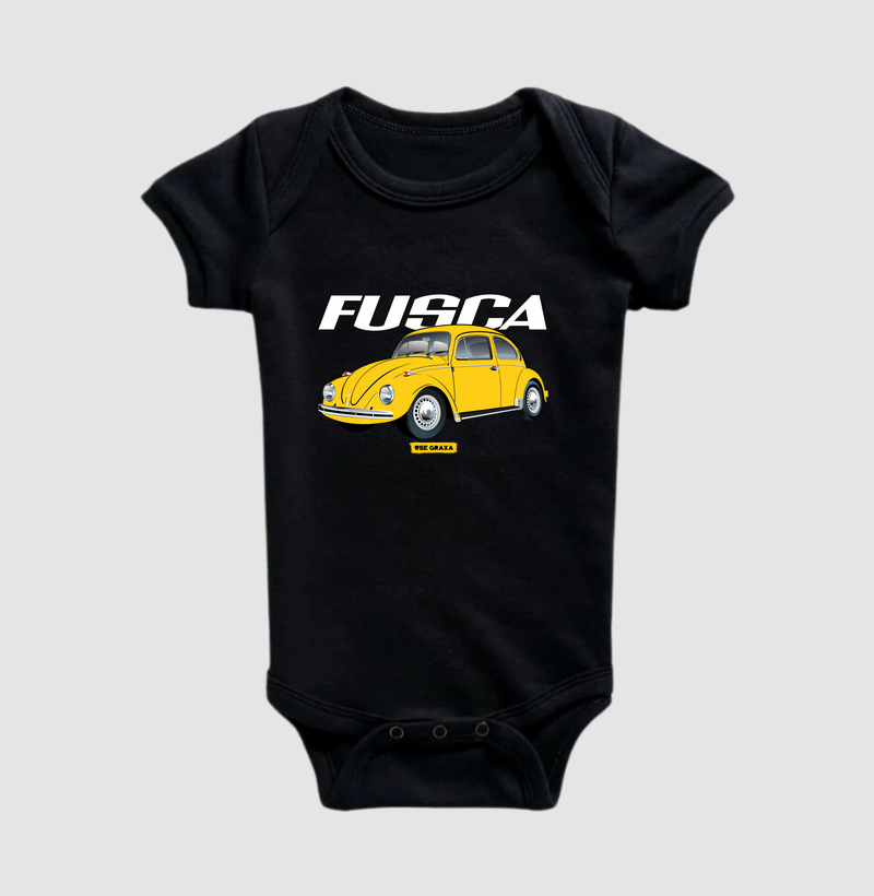 Fusca Amarelo Escrita