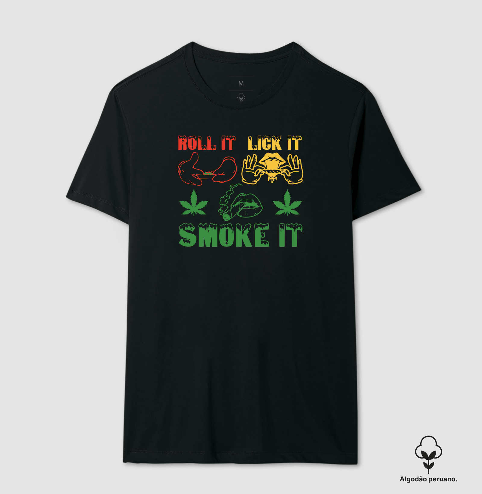 ROLL IT · LICK IT · SMOKE IT — Cartoon Rasta Edition