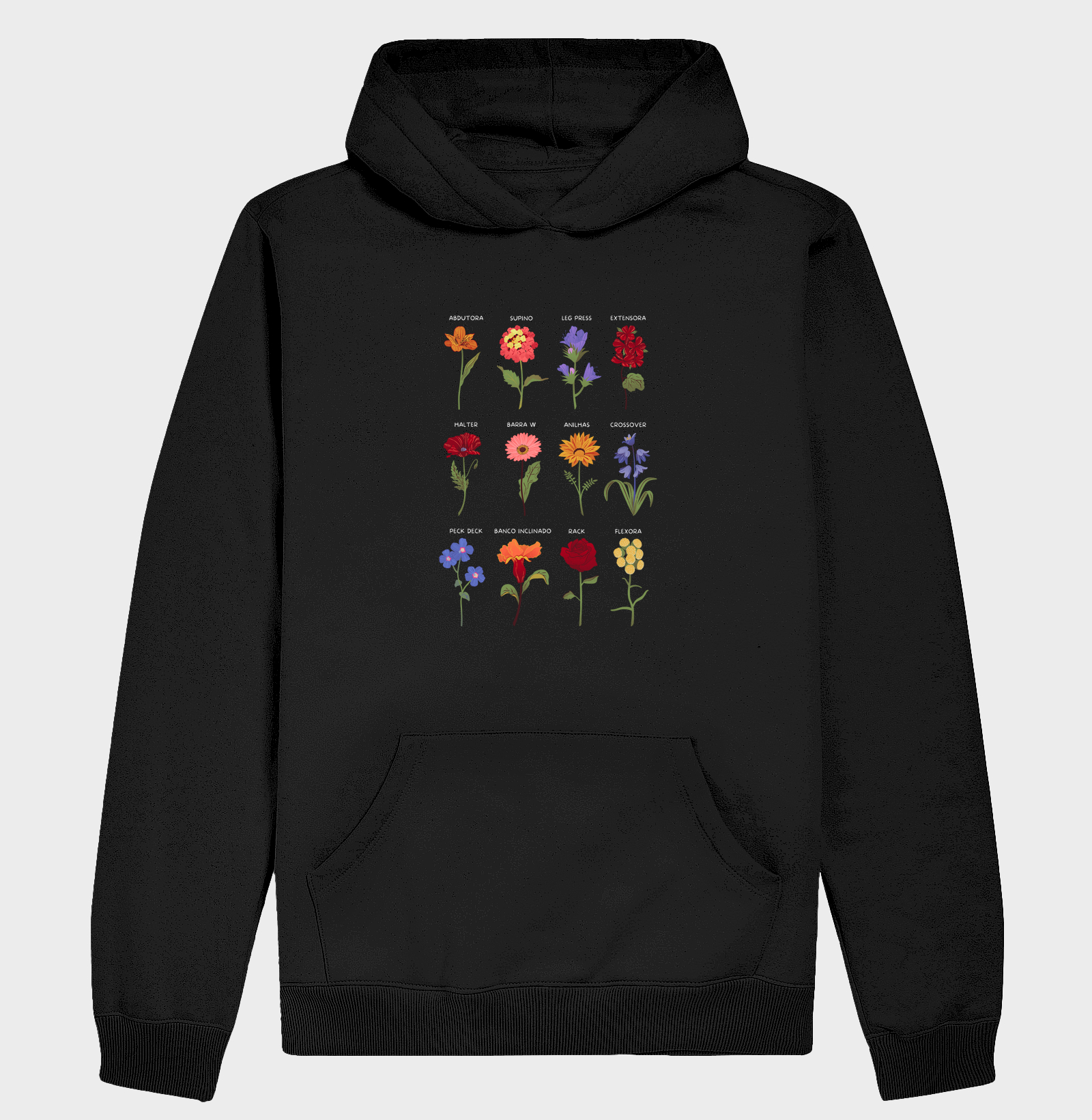 Flores & equipamentos de academia