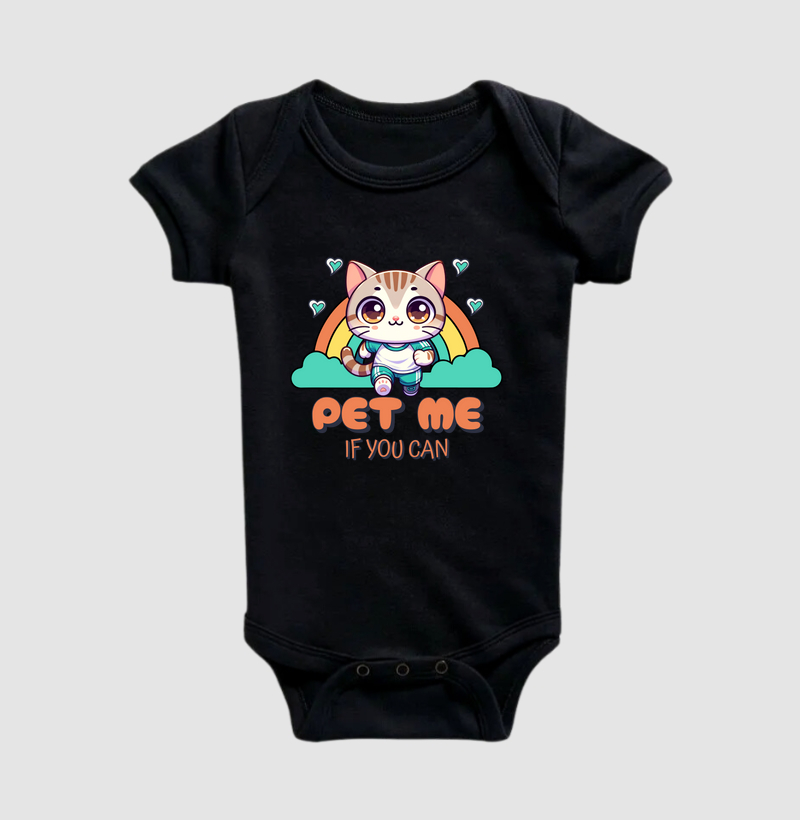 Body Infantil Gato Raça Bengal