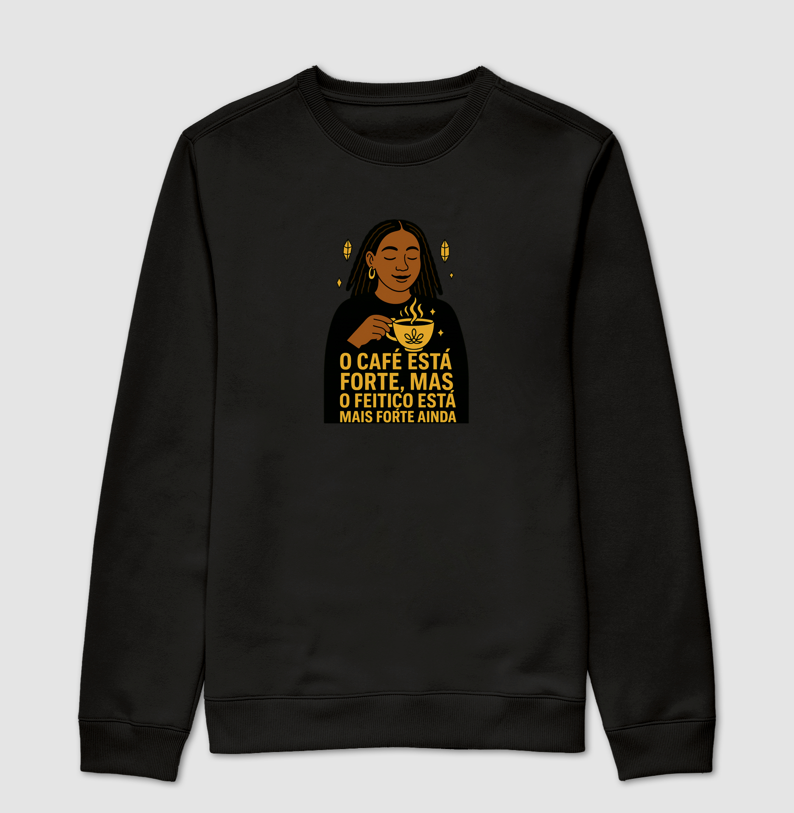 Camiseta O Café Está Forte