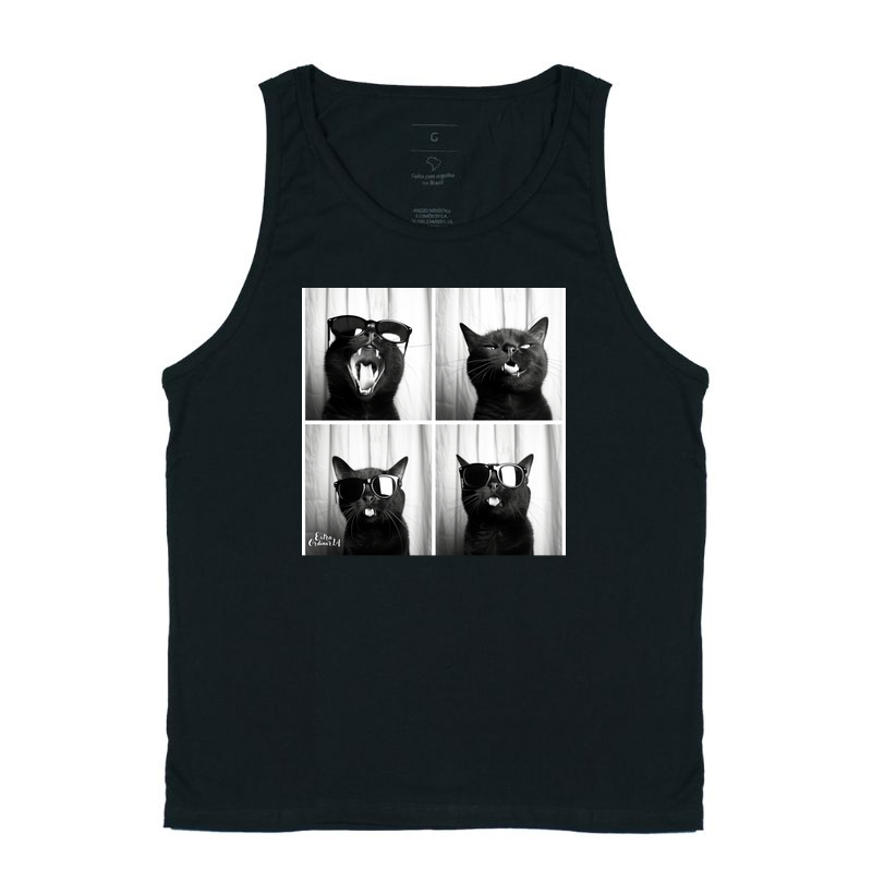 Gato Preto de Oculos Ensaio Fotografico