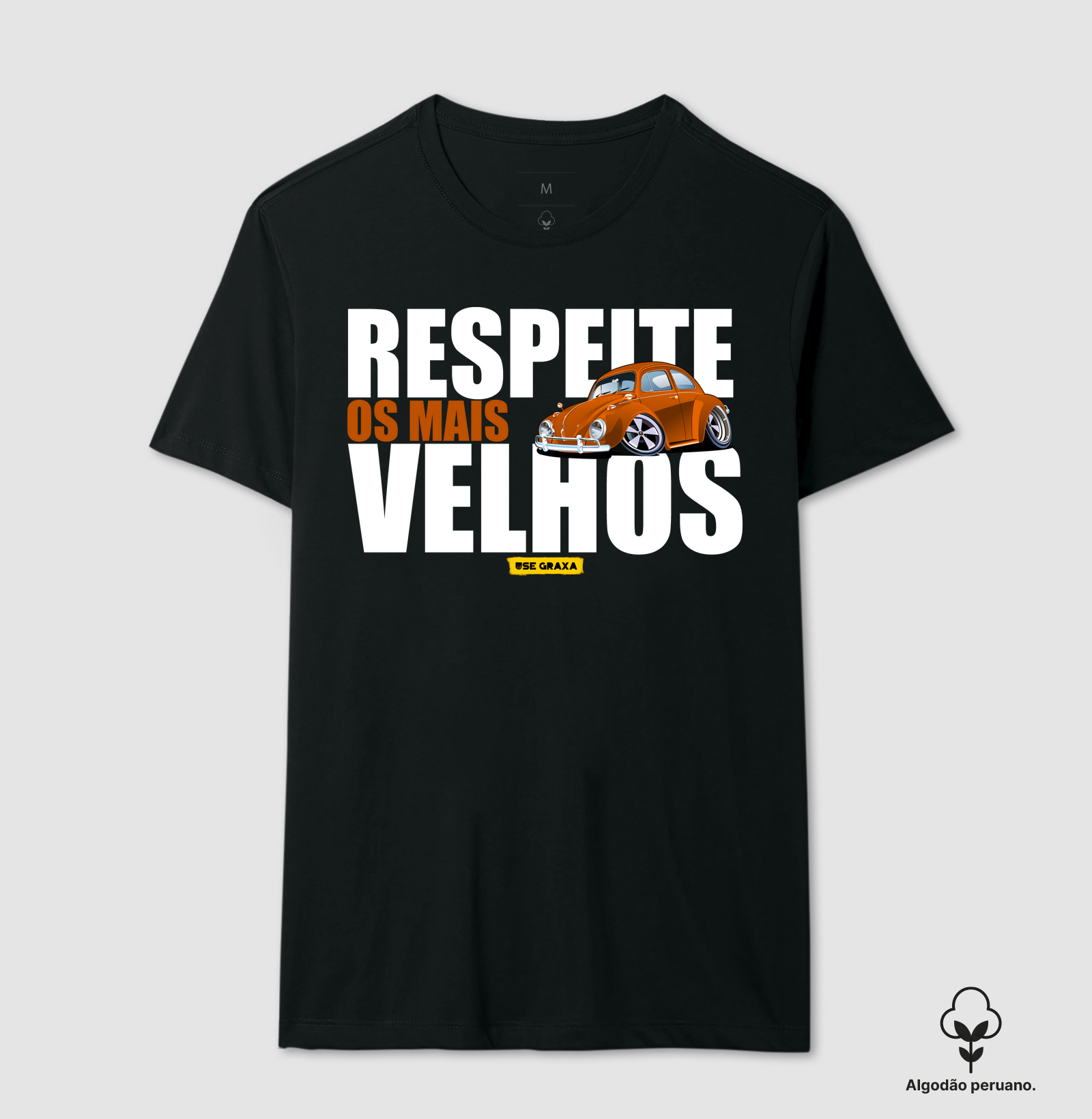 Respeite os Mais Velhos Fusca Laranja