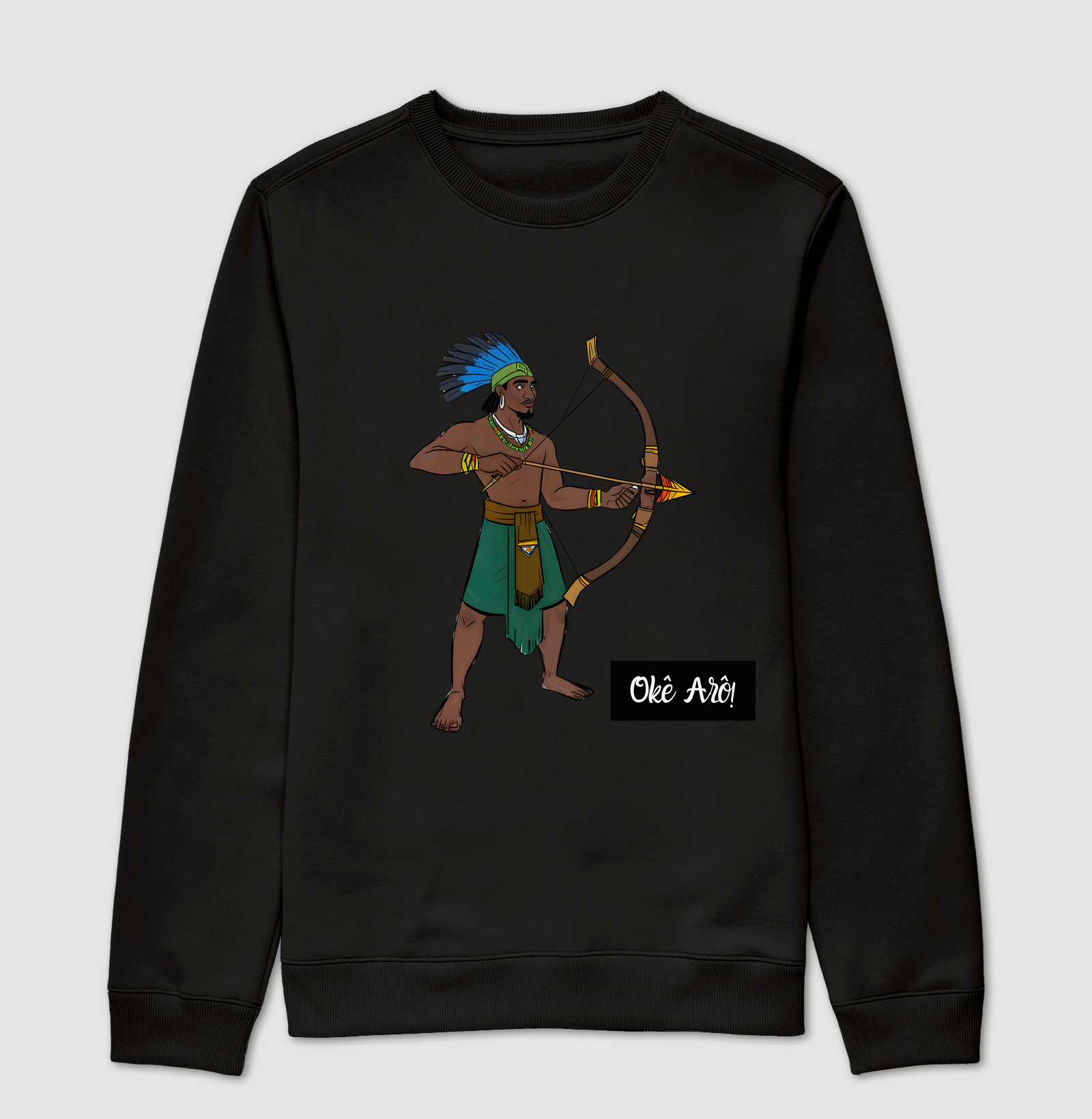 Moletom Suéter - Oxóssi - Desenho 7