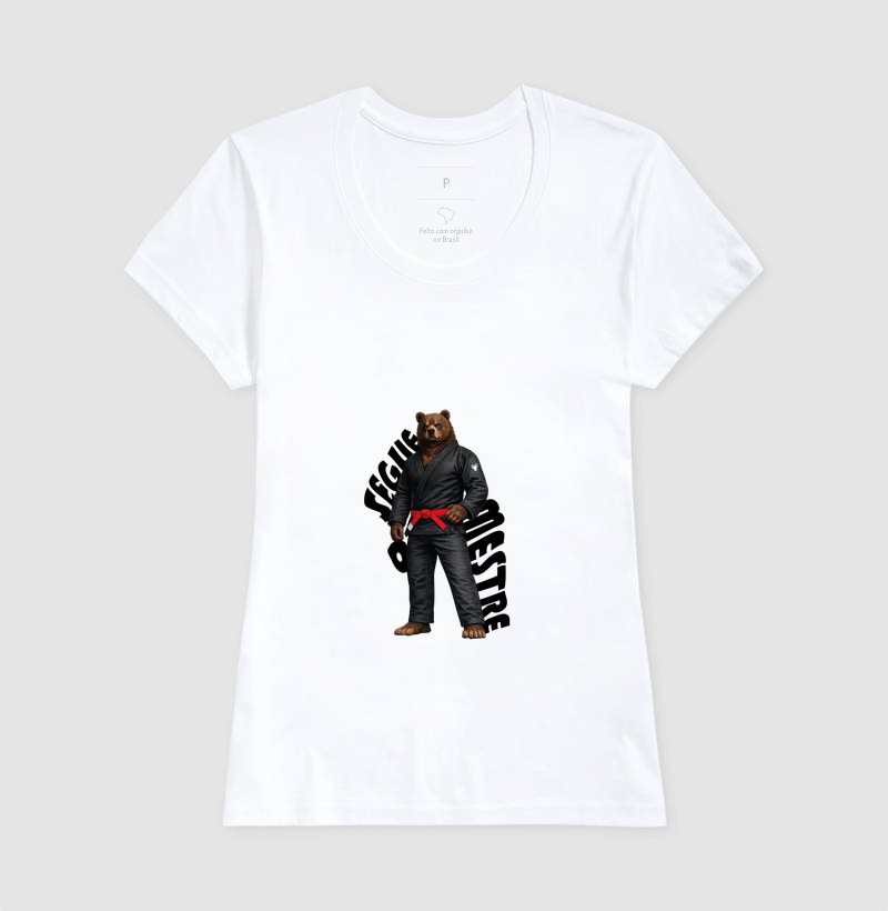 Camiseta Feminina Urso - Segue o Mestre