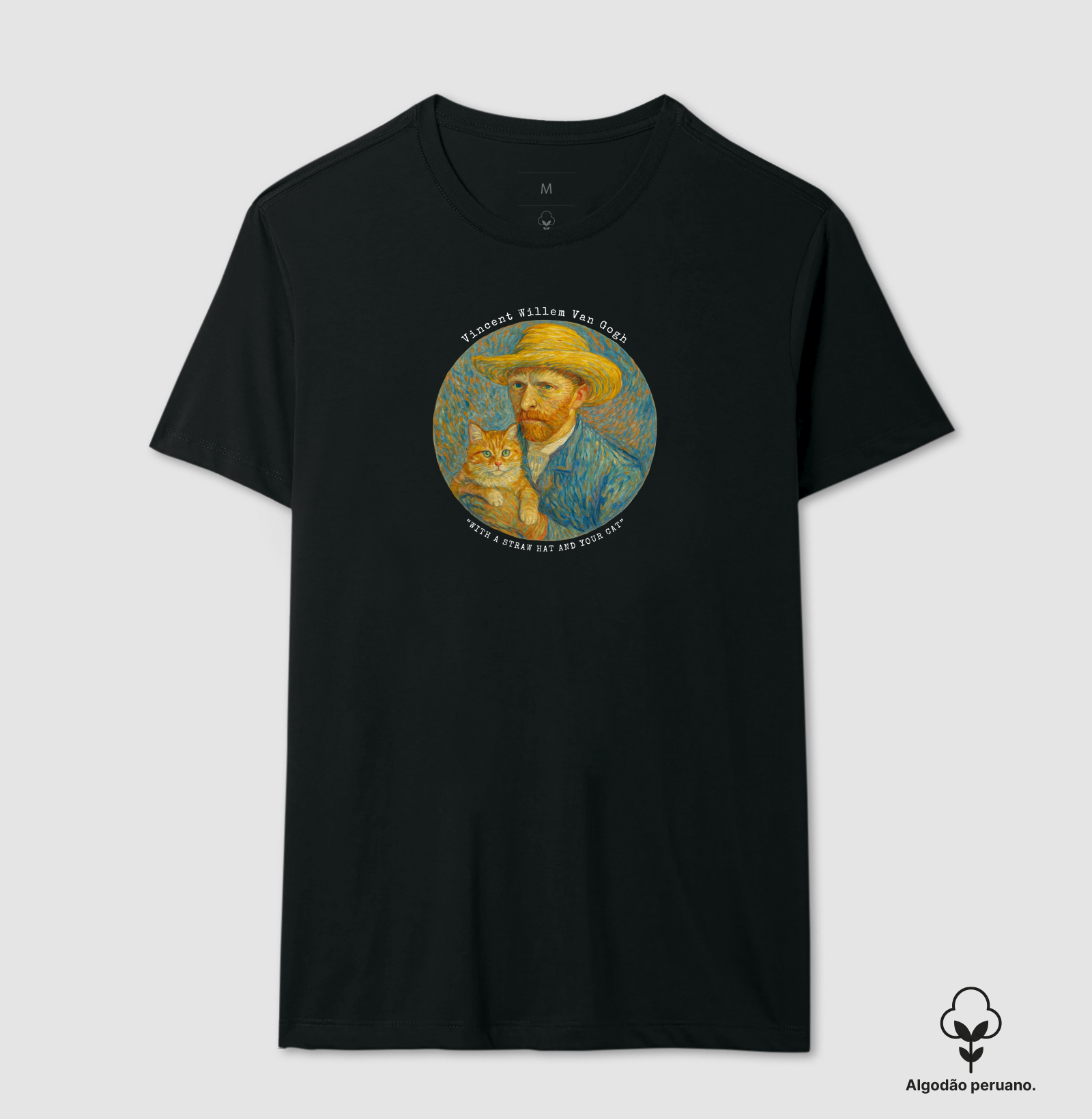 Camiseta Van Gogh & Gato