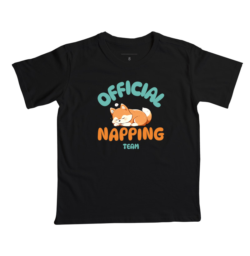Camiseta Infantil Shiba Official Napping Team
