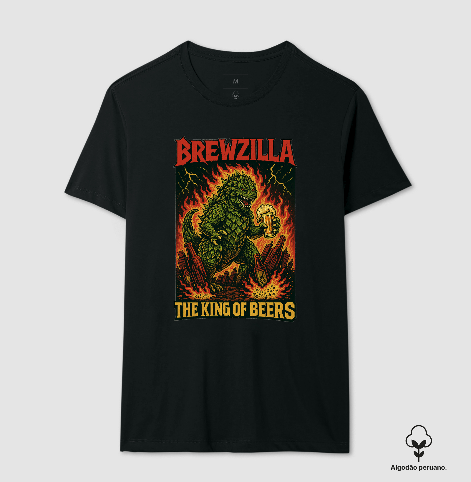 Camiseta Brewzilla – The King of Beers | Cultura Pop e Cerveja Artesanal