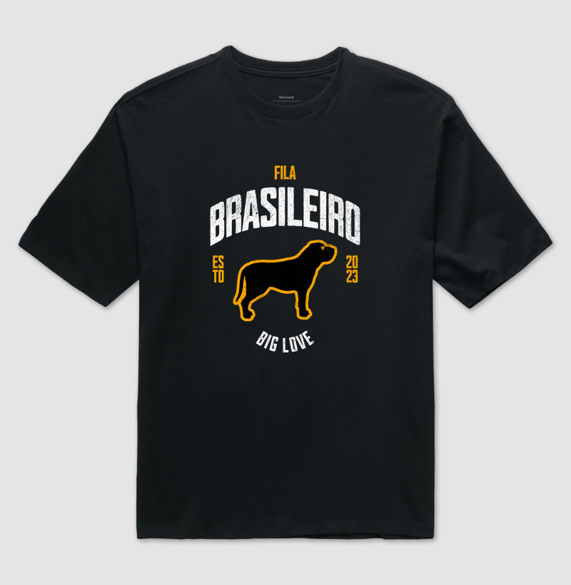 Camiseta Oversized Fila Brasileiro Big Love