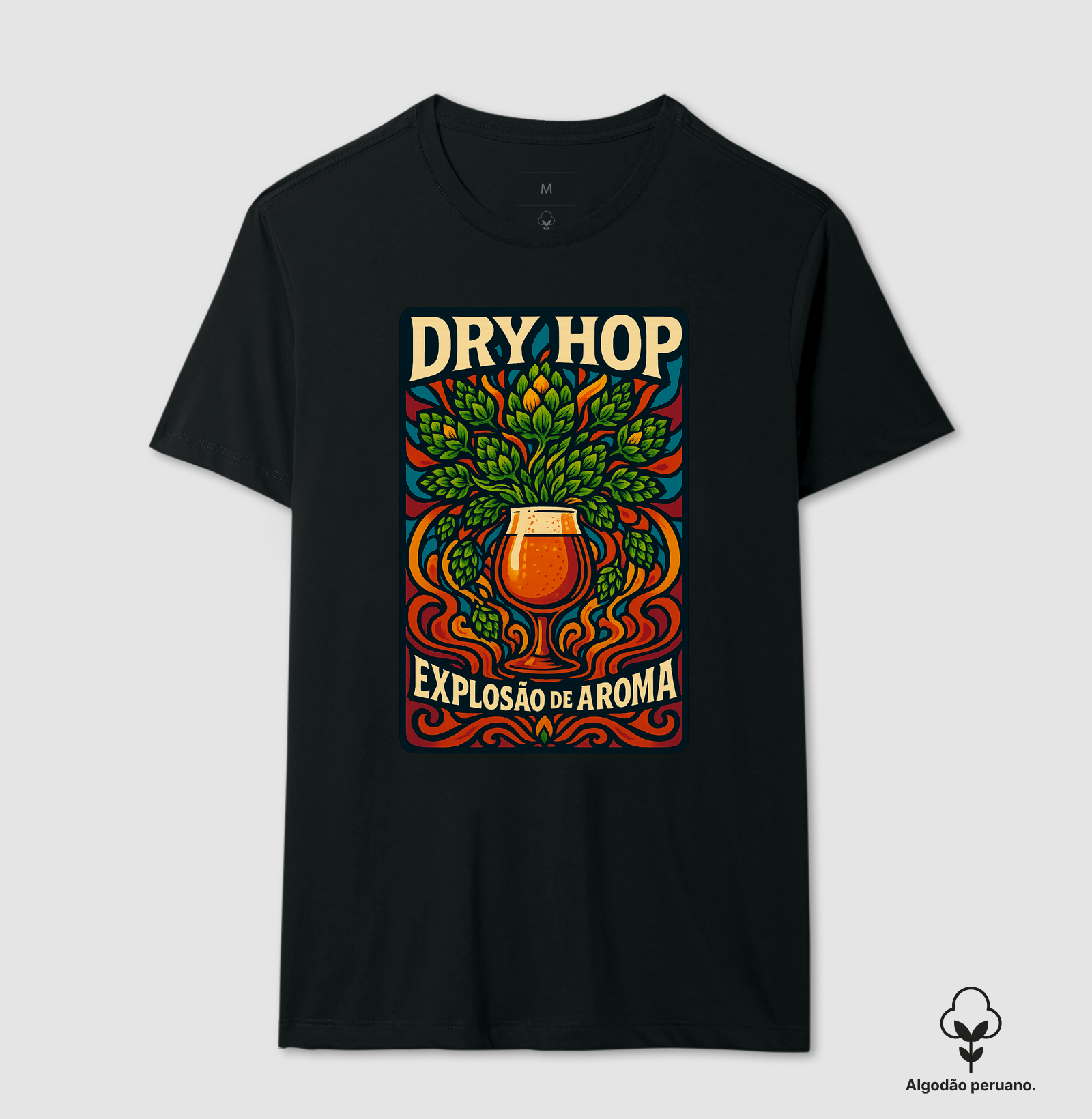 Camiseta Dry Hop – Explosão de Aroma e Lúpulo Vibrante