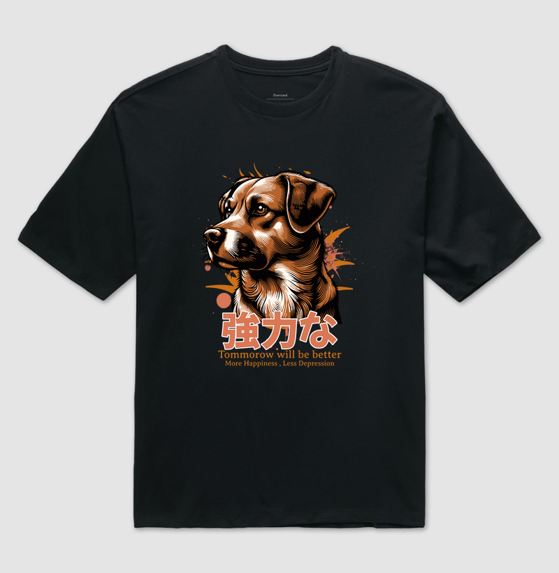 Camiseta Oversized Vira-Lata Poderoso