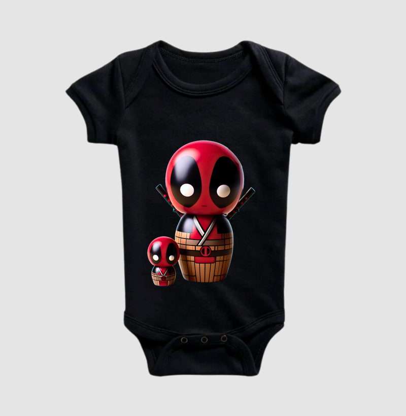 Kokeshi - Samurai vermelho pai e filho