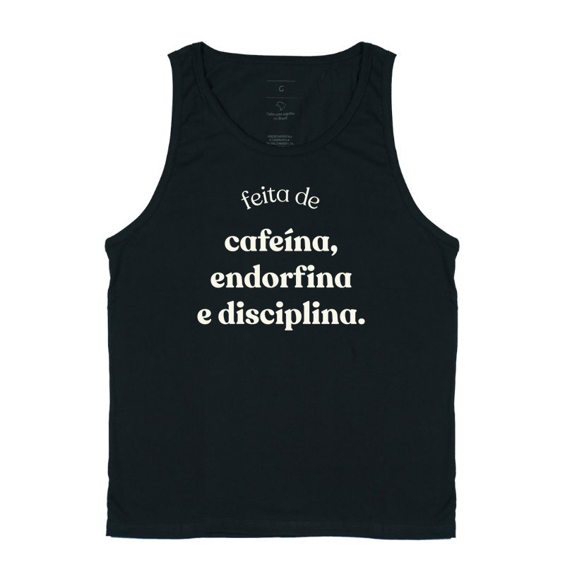 Feita de cafeína, endorfina e disciplina