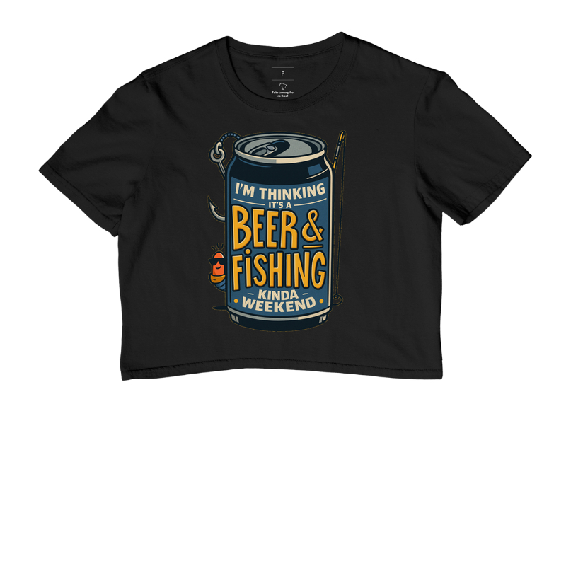 Camiseta Beer & Fishing – Fim de Semana Perfeito