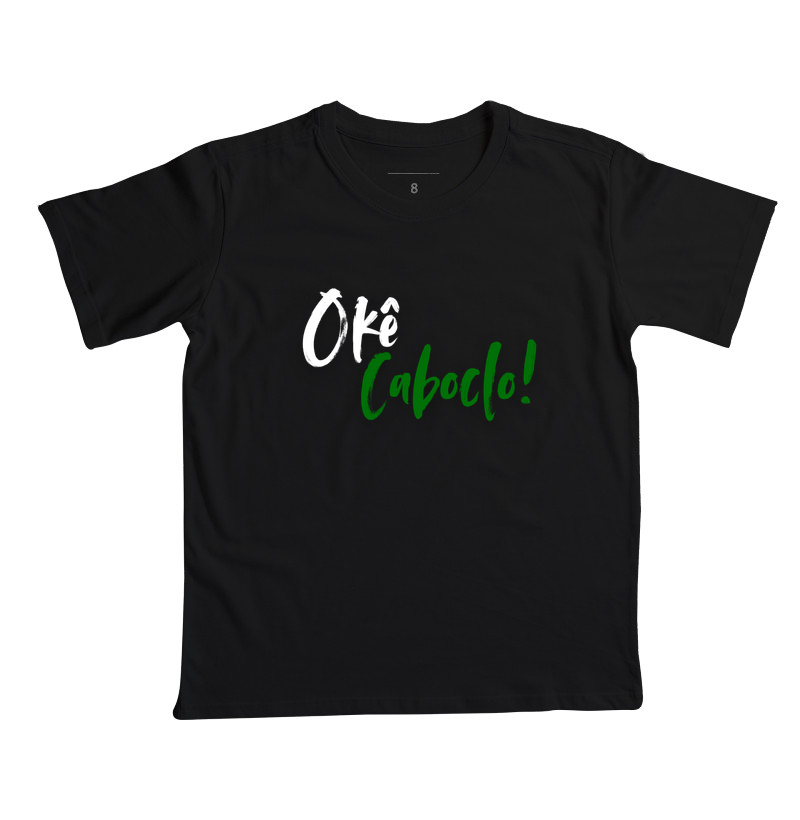 Caboclo - Saudação - Camiseta Infantil Preta