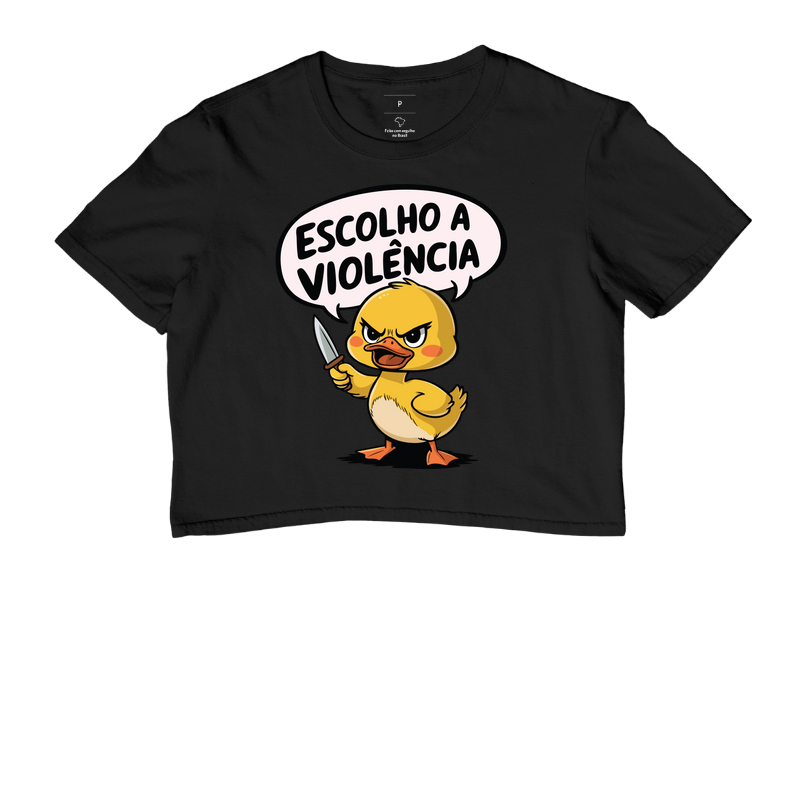 Patinho fofo "Escolho a violência"